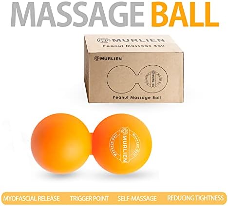 Peanut Massage Ball, Double Lacrosse Ball for Myofascial Release, Trigger Point Therapy, Muscle Relief, Acupoint Massage, Alleviating Neck, Shoulder, Back, Legs, or Muscle Tension - Orange - Image 5