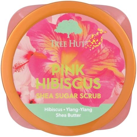 Tree Hut Body Scrub for Women, Pink Hibiscus, 18 Oz - Image 2