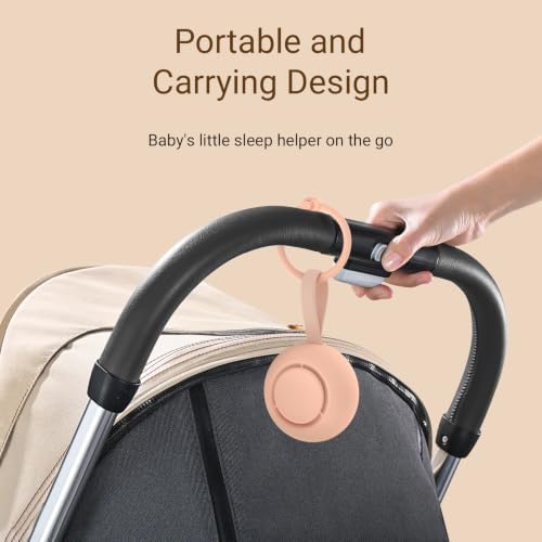 Portable Baby Sound Machine & Essentials for Babies & Kids-Peach - Image 4