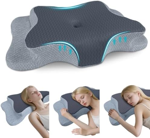 CHxxy Cervical Pillow for Neck Pain Relief, Memory Foam Pillows by CHxxy