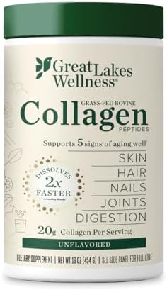 Great Lakes Wellness Collagen Peptides Powder for Skin, Hair, Nails, Joints & Digestion - Unflavored - Quick Dissolve Hydrolyzed, Non-GMO, Keto, Kosher - 16 oz - 2 Pack - Image 2