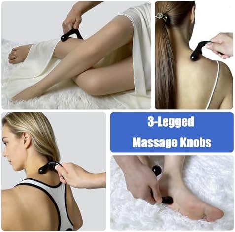 Deep Tissue Massage Tool Set, 3-Piece Ergonomic Thumb Massagers with Grip Handle, Handheld Self-Massage Knobs for Full Body - Image 4