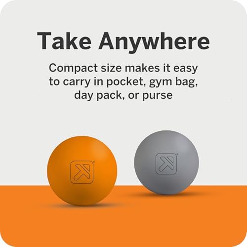 TRIGGERPOINT Foundation Massage Therapy Balls – Medium-Density Ball Massager for Back & Foot Pain Relief, Trigger Point Myofascial Tool for Yoga, Exercise & Physical Therapy, Grey/Orange, 4 Pack - Image 5