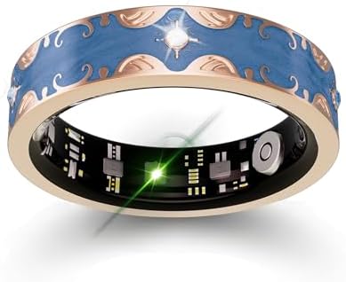 Smart Ring for Women, Baroque Inspired Design (Blue,10#) by Unknown