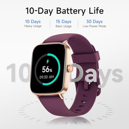 Smart Watch for Women, 1.85" HD Smartwatch Compatible iPhone/Samsung/Android (Answer/Make Calls), 100+ Sport Modes Fitness Tracker with Heart Rate/Sleep/SpO2 Monitor, IP68 Waterproof, with 2 Bands - Image 6