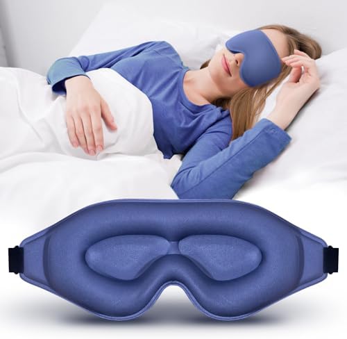 3D Advanced Eye Mask for Sleeping，Ultra Delicate Soft Skin Friendly Eye mask，100% Blackout Sleep Eye Mask for Sleep, Eyelash Extension Sleep mask by Awonderfulbeginning