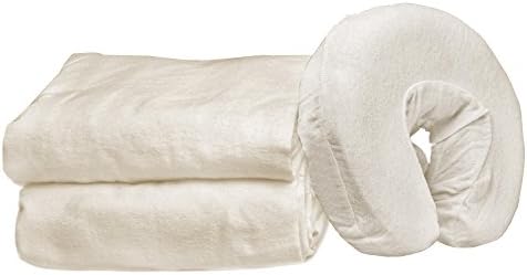 Master Massage 3-Piece Flannel Sheet Set, Off White by MasterMassage