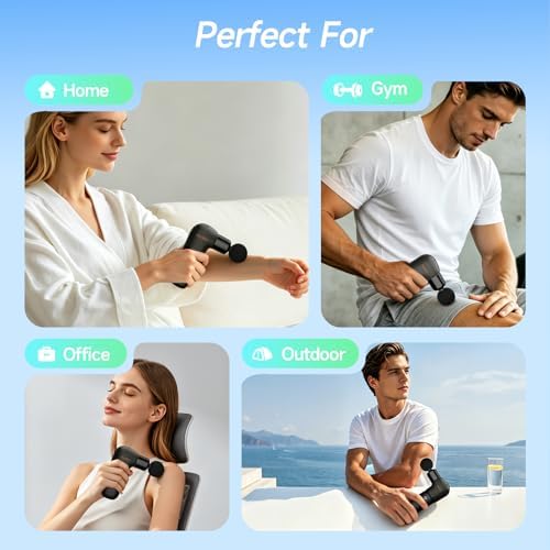 HEYCHY Super Mini Massage Gun, Deep Tissues Percussion Muscle Massager - Image 7