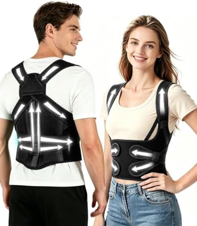 2026 Upgraded Posture Corrector for Men & Women, Full Back Brace by Unknown