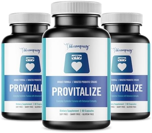 BB Company Provitalize | Womens Probiotic, Menopause | Joint Support, Sexy Midsection Curves, Digestive Health, Menopause Bloat | Turmeric Curcumin Moringa | Packaging Vary | 3 Pack by BBCompany