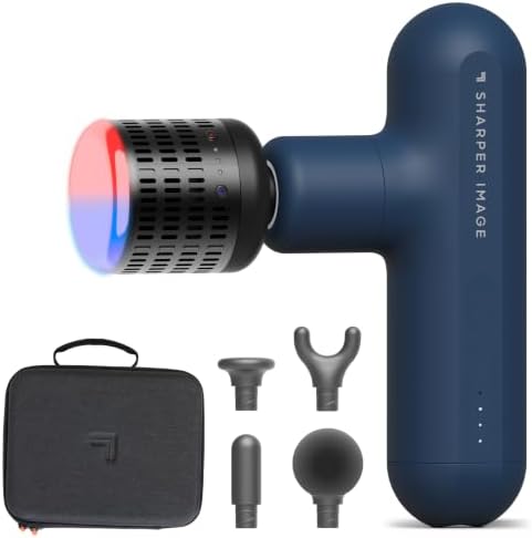 Sharper Image Powerboost Move Heat & Cold Mini Percussion Massage Gun by SHARPERIMAGE
