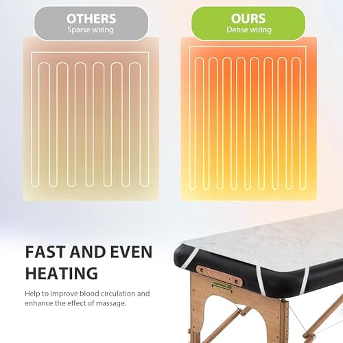 Massage Table Warmer Heating Pad Professional SPA Massage Bed Warmer Pads - Image 4