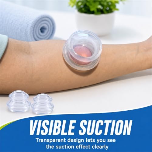 ELERA Cupping Kit for Massage Therapy – Silicone Cupping Therapy Set with 3 Massage Cups (S/M/L), Ideal for Cellulite, Relaxation & Daily Self-Care - Image 3
