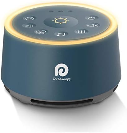 Dreamegg D1 White Noise Sound Machine with Baby Night Light, Navy Blue by Dreamegg