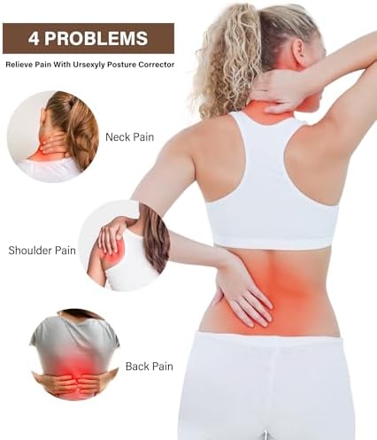 URSEXYLY Back Brace Posture Corrector for Women Breathable Posture Brace Back Adjustable Full Back Support,Upper and Lower Back Pain Relief(X-Large,Black) - Image 6