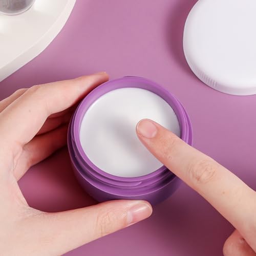 Kuangre Travel Containers for Toiletries, Silicone Cream Jars BPA-Free, Leak-proof 2oz Travel Size Containers, Portable Size Silicone Jars with Lid for Cosmetic Face Hand Body Cream (4 Pack) - Image 4