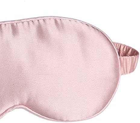 Mulberry Natural Silk Sleep Mask for Women & Men with Elastic Strap, Super Soft Sleeping Eye Mask, Size M, (Pink) - Image 3