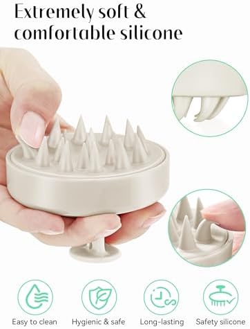 HEETA Scalp Massager Hair Growth Scrubber for Dandruff Removal Hair Care - Image 3