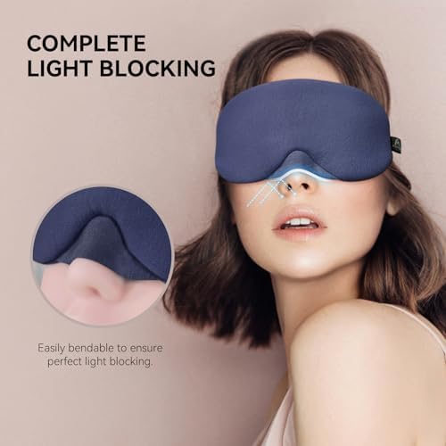 Mavogel Cotton Sleep Mask with Updated Bending Nose Design, 100% Handmade - Image 2