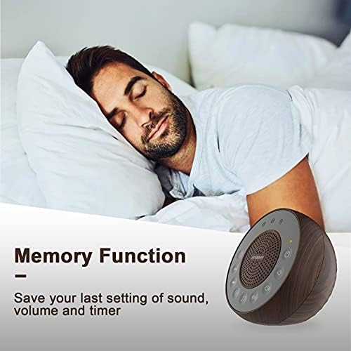 HOUSBAY Sound Machine White Noise for Sleep with Wood Grain - Image 5