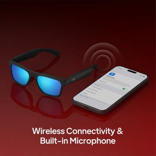 OhO Open Ear Smart Glasses, UV400 Z87.1 Lightweight Bluetooth Sunglasses - Image 4