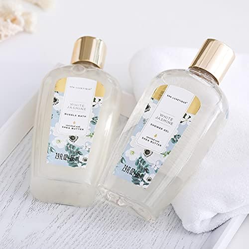 Spa Gifts for Women 8 Pcs Spa Luxetique Gift Baskets with Hand Cream Bath sets for Her Jasmine Christmas Gift Sets - Image 5