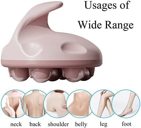 WMM Hand Held Massager, Full Body Massage Tool with Roller Ball Massager Manual 360-degree-roller for Muscle Back Neck Joint Foot Shoulder Leg Pain Relief with Portable Design - Image 3