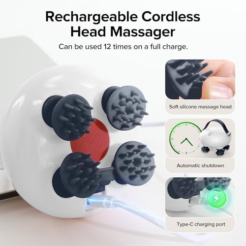 Scalp Massager, Head Massager Scalp with Tangle-Resistant Design - Image 3