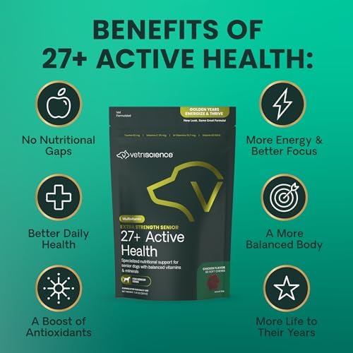 VetriScience Extra Strength Senior 27+ Multivitamin, Chicken, 60 Count - Image 6