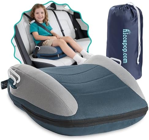 UberBoost Inflatable Booster Seat for Car, Travel Booster Seat, Ocean Blue by hiccapop