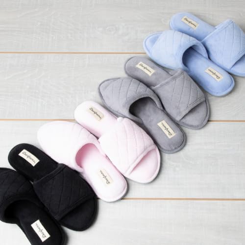Dearfoams womens Slipper Memory Foam Summer House Shoe Beatrice Terry Slide - Image 6
