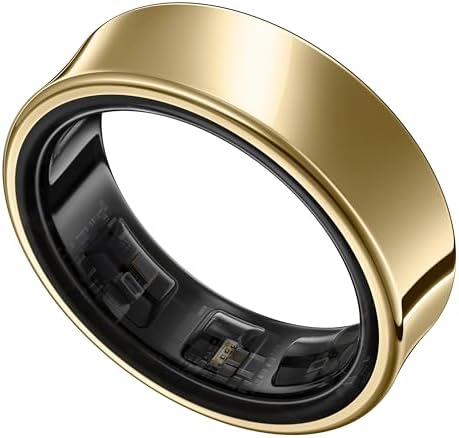 SAMSUNG Galaxy Ring, AI Smart Ring, Size First w/Sizing Kit, No App Subscription, Fitness Monitor, Sleep Tracker, Up to 7-Day Battery, Size 15, Titanium Gold [US Version, 1Yr Manufacturer Warranty] by Unknown