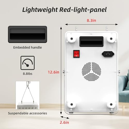 Red Light Panel for Body and Face, 660nm Red 850nm and Near Infrared, Remotcontrol 60 LEDs Red Light Therapy Panel, Used to Promote Sleep, Improve The Body, Relieve Muscle Fatigue - Image 3