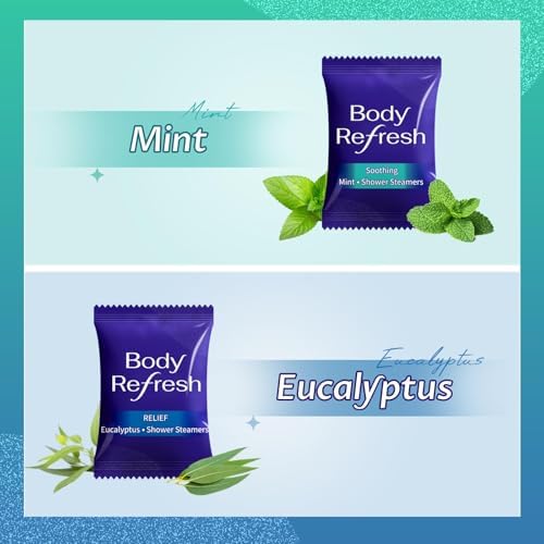 Shower Steamers Aromatherapy - 8 Pack Shower Bombs with Essential Oils, Eucalyptus for Shower， Eucalyptus Mint Shower Steamer for Women Men, Stress Relief Home Spa Relaxation Self Care - Image 4