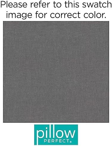 Pillow Perfect Rave Solid Indoor/Outdoor Lumbar Pillow Plush Fill, Weather and Fade Resistant, Lumbar - 11.5" x 18.5",, Grey, 2 Count - Image 6