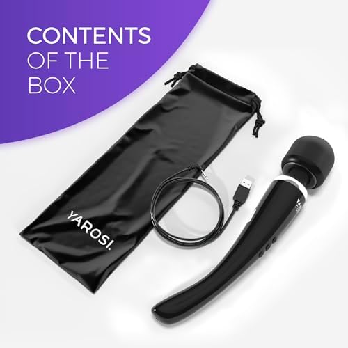 Yarosi Curve Therapeutic Device - 8 Powerful Speeds and 20 Patterns - for Muscle Aches and Sports Recovery - Rechargeable - Travel Friendly - Black - Image 4