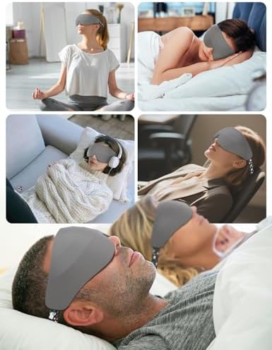 Sleep Mask for Side Sleeper Women Men, EVA BELLE Eye Mask for Sleeping Light Blocking, 3D Sleeping Mask Blackout, Soft Breathable Eye Shade Cover with Adjustable Elastic Strap for Travel Home Nap Rest - Image 7