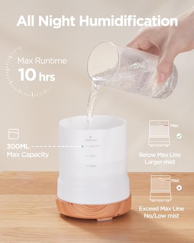 InnoGear 300ml Aromatherapy Essential Oil Diffuser 8 Oils Gift Set - Image 2
