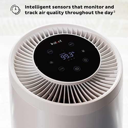 Instant HEPA Quiet Air Purifier From the Makers of Instant Pot with Plasma Ion Technology for Rooms up to 1140ft2, removes 99% of Dust, Smoke, Odors, Pollen & Pet Hair, for Bedrooms, Offices, Pearl - Image 3
