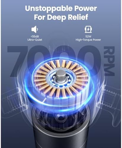 BOB AND BRAD VibeFlow Vibration Massager (Not Percussion), FSA-HSA Eligible Deep Tissue Handheld Therapy Massager Gun for Sensitive Joints, Fascia Release, Trigger Point, Full Body Relief & Recovery - Image 4