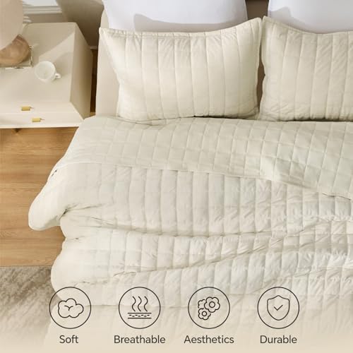 BEDELITE Velvet Quilt Set Cal King, Luxury Velvet Comforter Bedding - Image 4