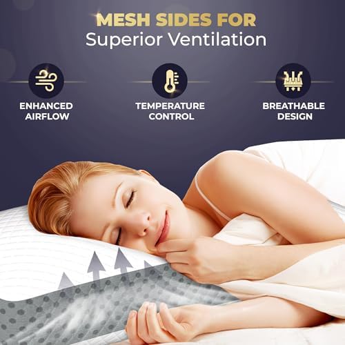 Royal Therapy Memory Foam Pillow, Queen Pain Relief, Neck and Shoulder, Pain, Side Sleeper Pillow, Cervical, Neck Sleeping - Image 6