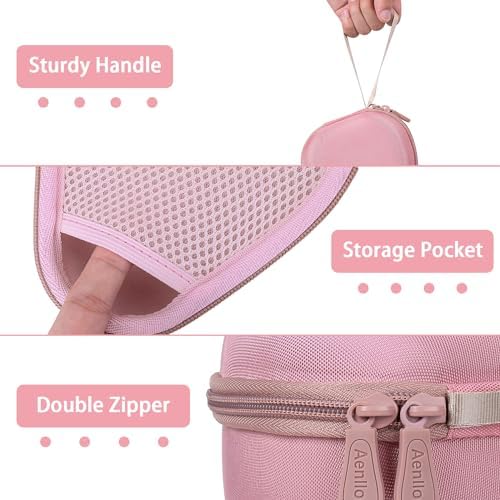 Aenllosi Hard Case for Theragun Mini 3.0/Mini Plus/2.0 Handheld, Rose - Image 3