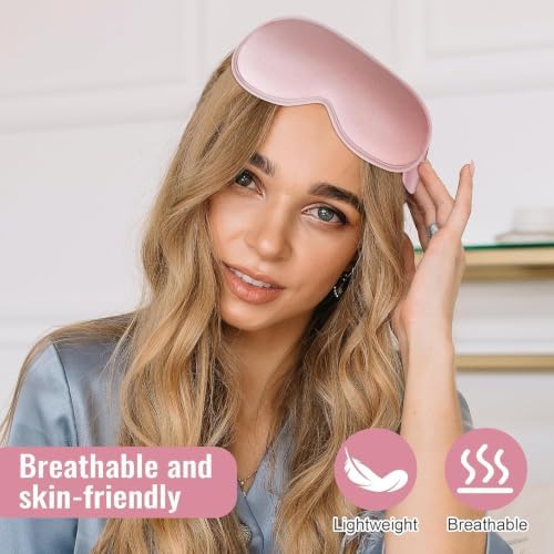 Sleep Mask for Lash Extensions, 3D Contoured Weighted Eye Cover - Image 7