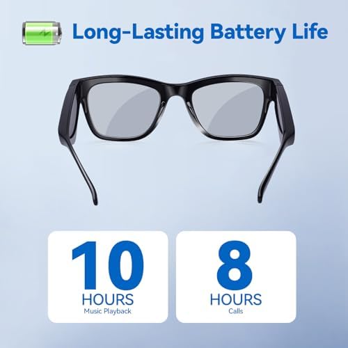 AI Smart Glasses with ChatGPT – Bluetooth, Real-Time Translation, Music & Hands-Free Calls, Photochromic Lenses, UV & Blue Light Protection for Men & Women - Image 4