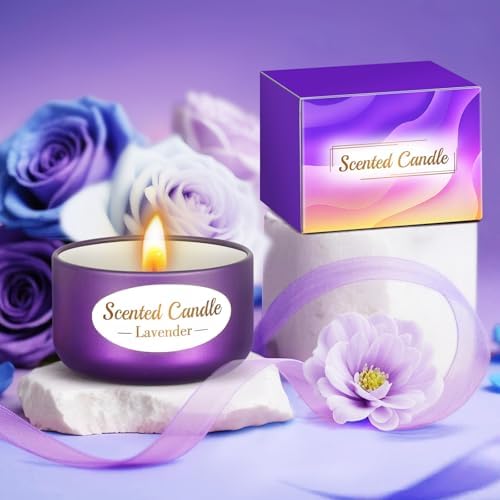 Christmas Birthday Gifts Set for Women Purple Self Care Spa Gift Basket Set - Image 4