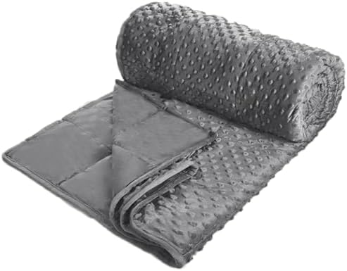 ALANSMA Reversible Weighted Blanket for All Season, Luxury Velvet, Warm and Cool, Adult 15Lb Grey Weighted Blanket, Enjoy Sleeping Anywhere(Grey,60"x80" 15lbs) - Image 6