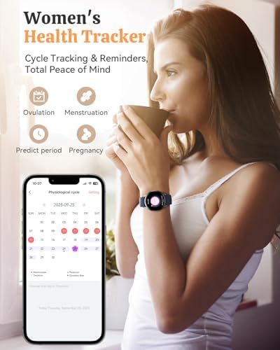 Smart Watch Fitness Tracker for iPhone Android for Women Men, Activity Tracker with Calorie & Step Counter, 150+ Sports, Daily Workout & Sleep Monitor，IP68 Waterproof Smartwatch (Blue) - Image 6