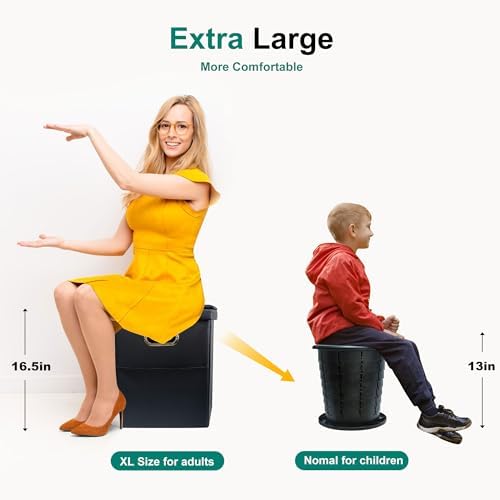Ann Katy Upgrade XL Portable Toilet for Adults, Extra Large Camping Toilets - Image 2