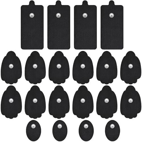 AVCOO TENS Unit Pads Combination Set 20 Pcs, Latex-Free, 50 Times of Use by AVCOO